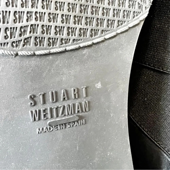 Stuart Weitzman Classic Black Loafer Women’s Size 10 Elastic Monk‎ Strap Classic - Picture 8 of 13